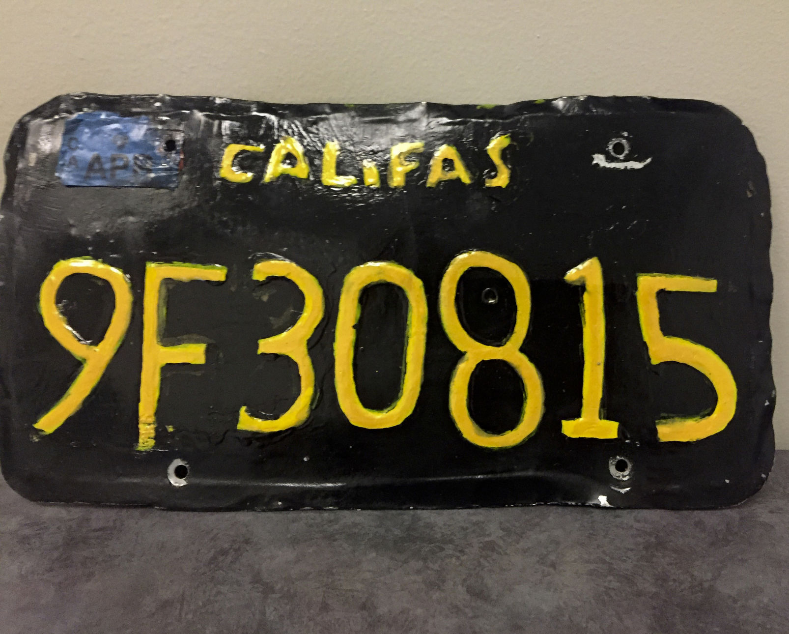 ODD Phony License Plate
